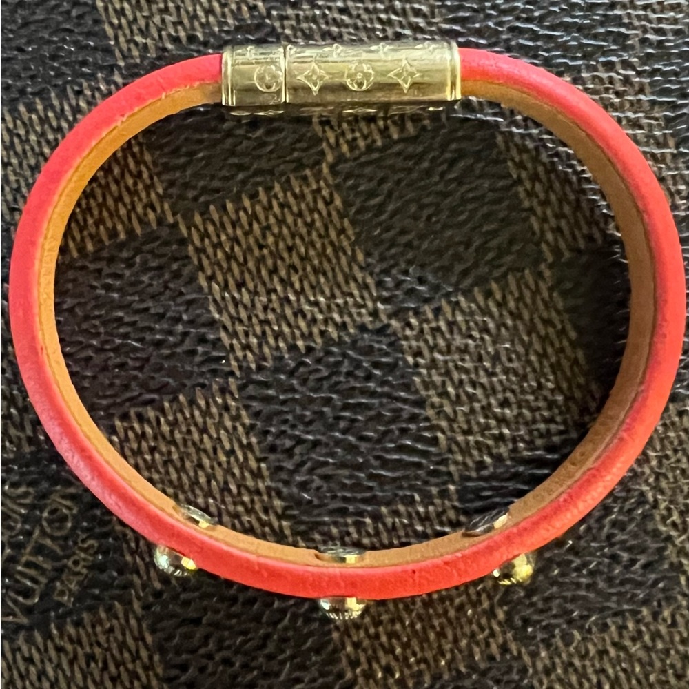 AUTHENTIC “Yummy LV” Leather Bracelet